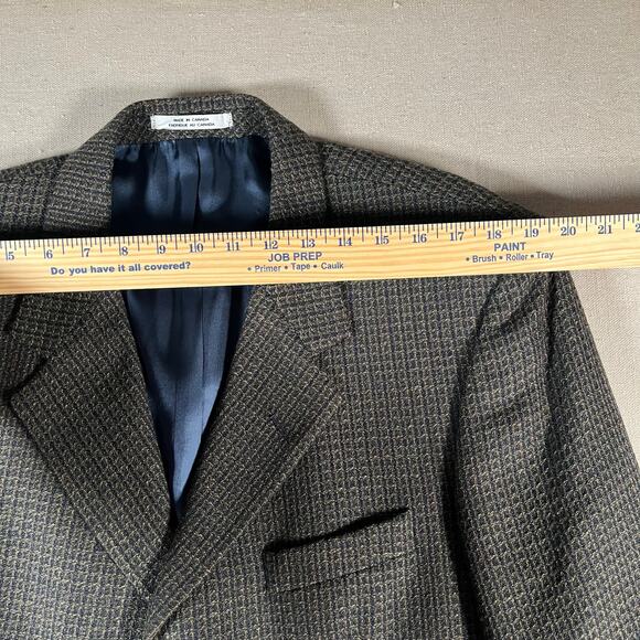 Mondo Uomo Blazer Sport Coat Mens 42R Vtg Wool Alpaca Blend Academia - Picture 5 of 11